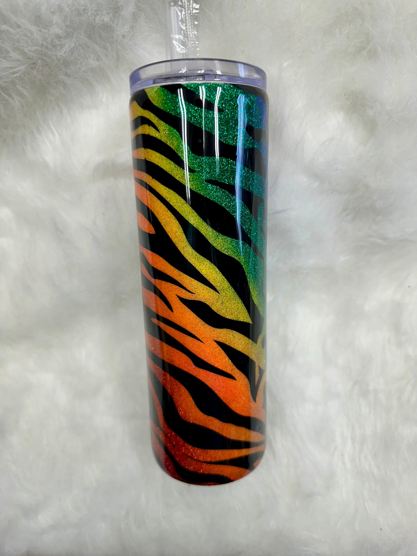 30 oz leopard/zebra Tumbler