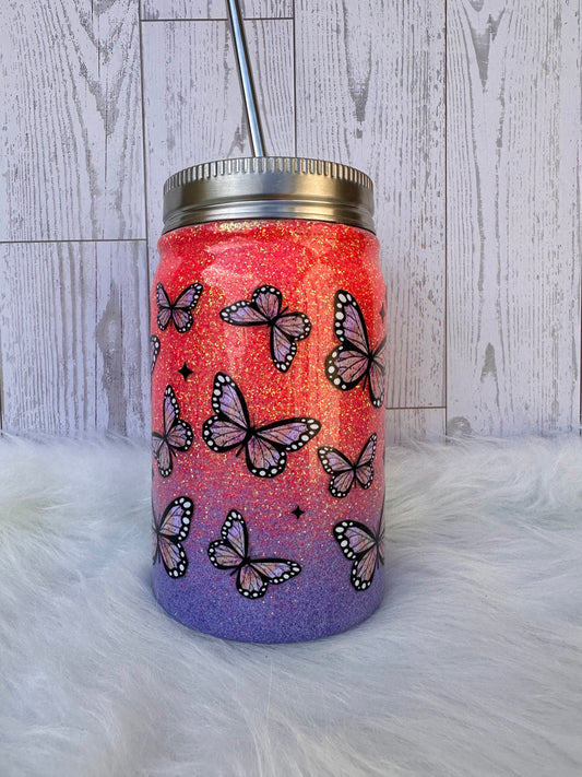 Butterfly Mason Jar