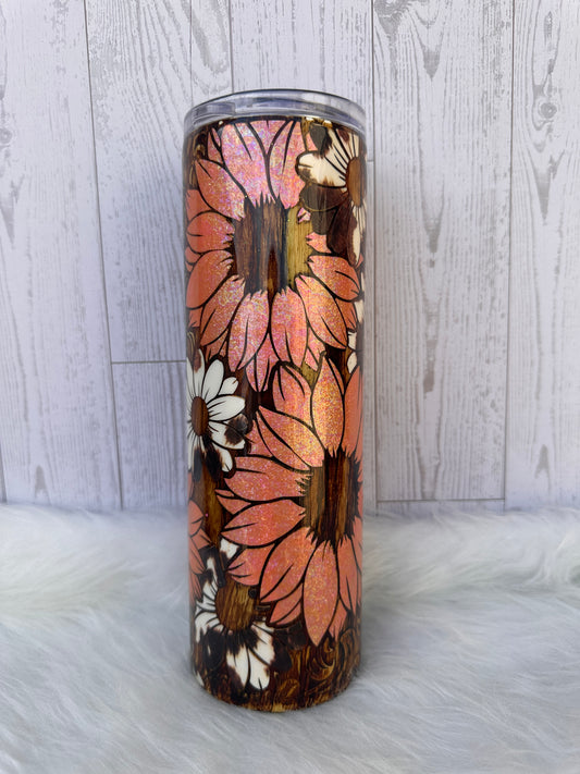 30 oz skinny flower leather